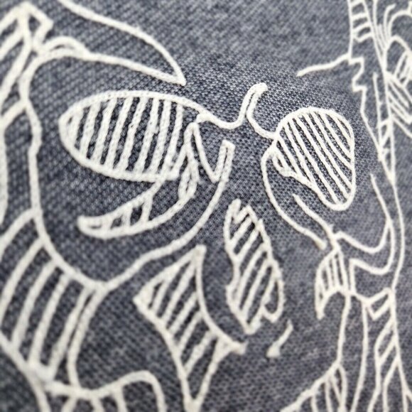 Zara Man Sweatshirt Skull Graphic Crewneck Mens Size L Sweater Long Sleeve Gray - Picture 8 of 10